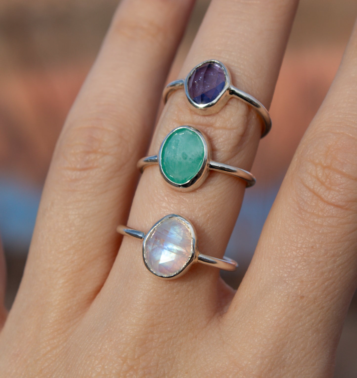 Moonstone Ring Size 8.5