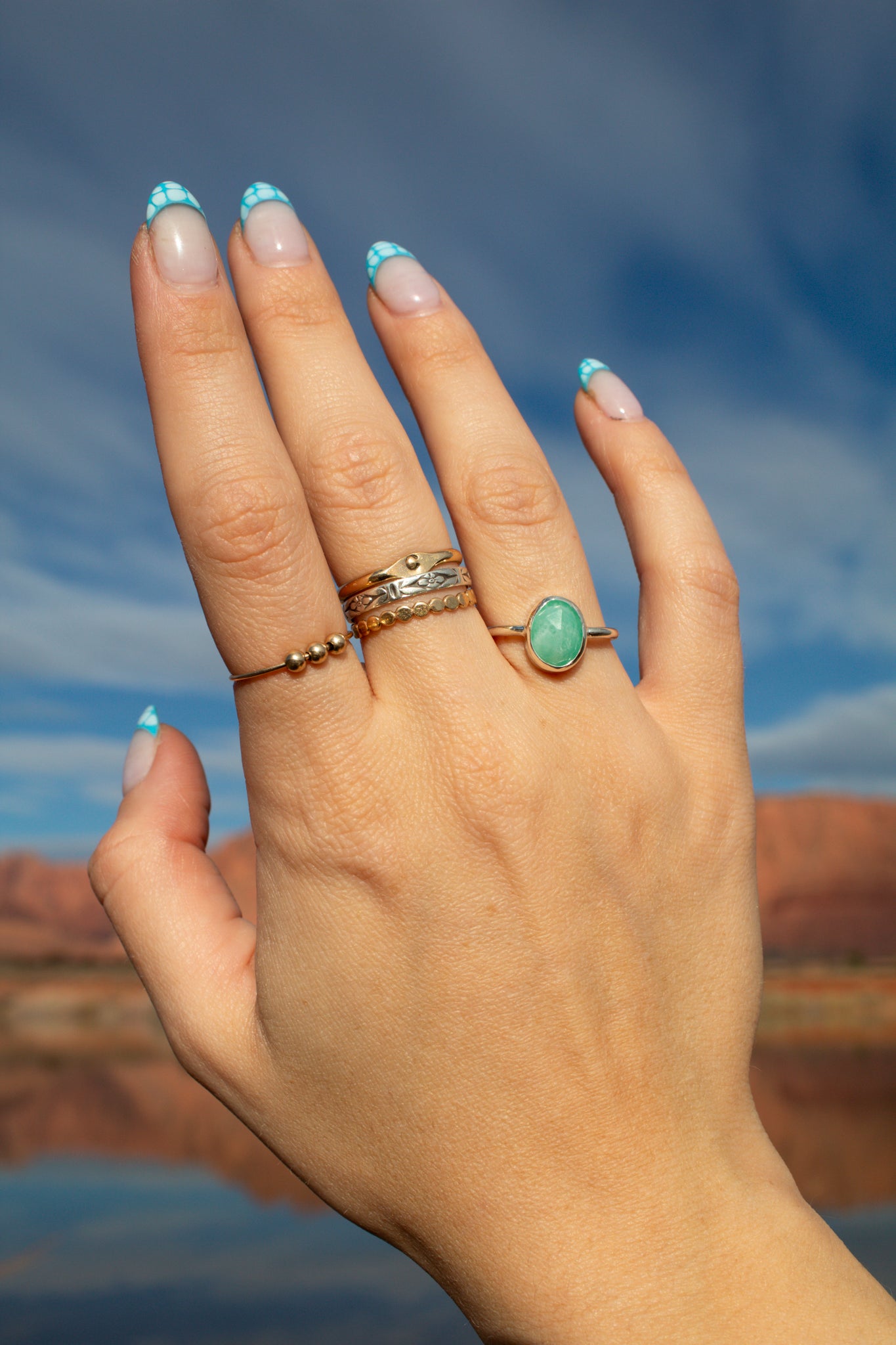 Amazonite Ring Size 7.5