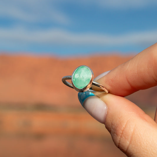 Amazonite Ring Size 7.5