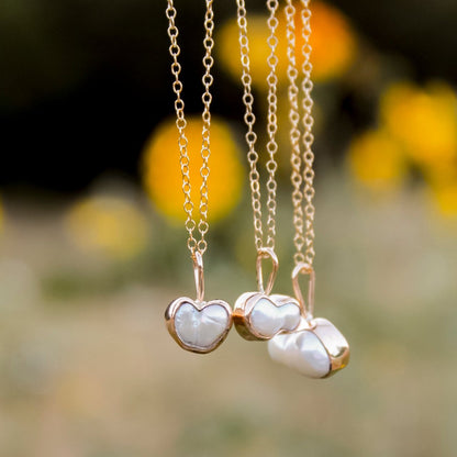 Golden Pearl Necklaces