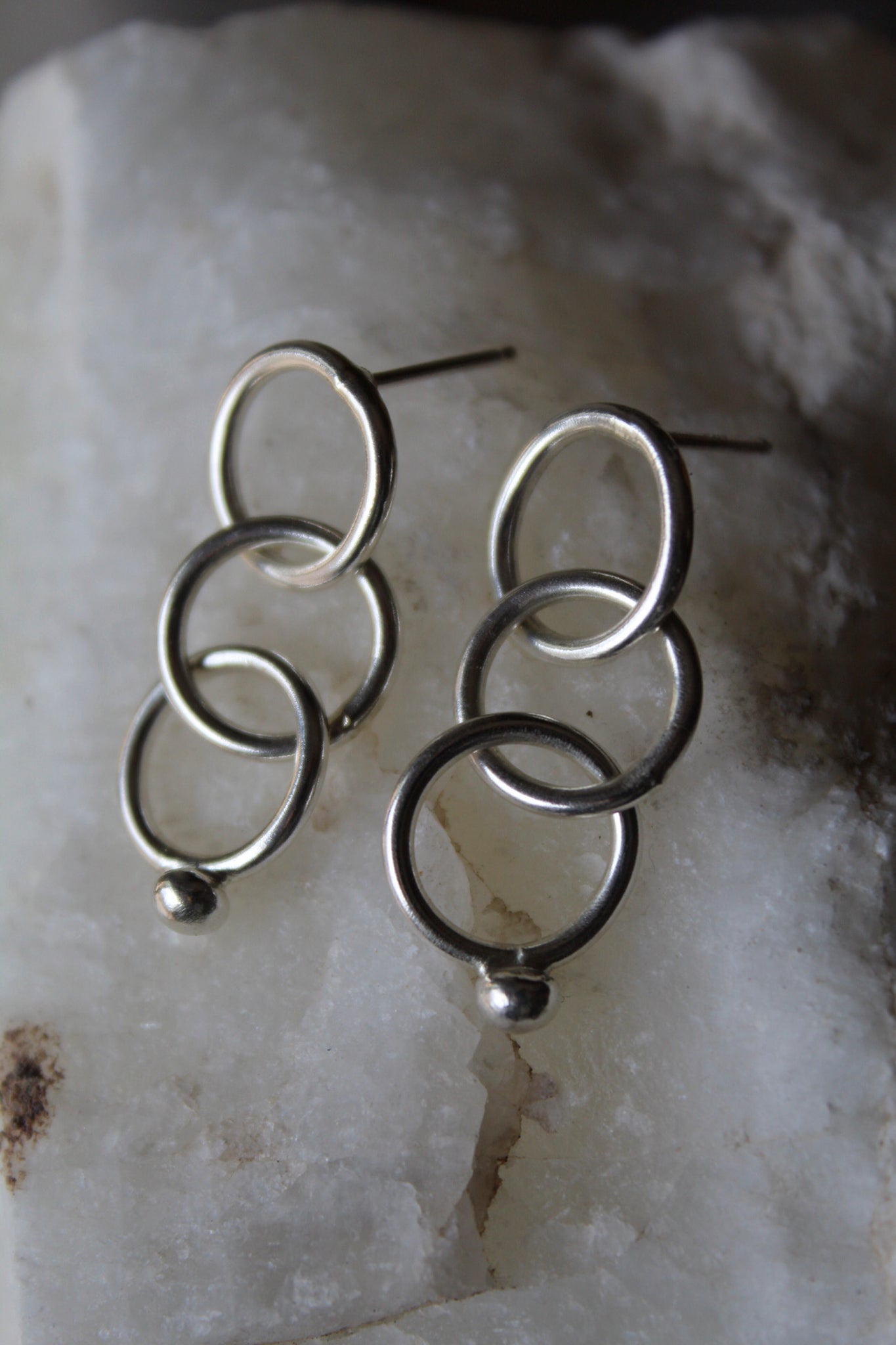 January Earring of the Month- Clarity Chain Drop Earrings + Clear Quartz