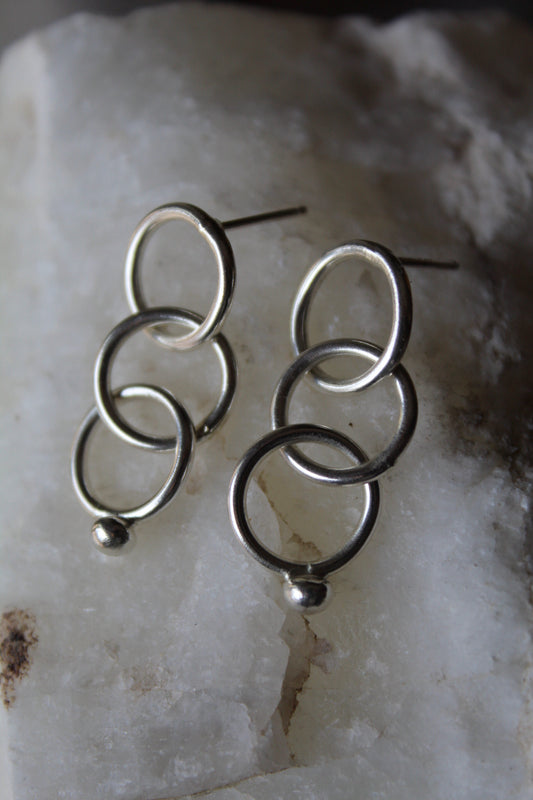 January Earring of the Month- Clarity Chain Drop Earrings + Clear Quartz