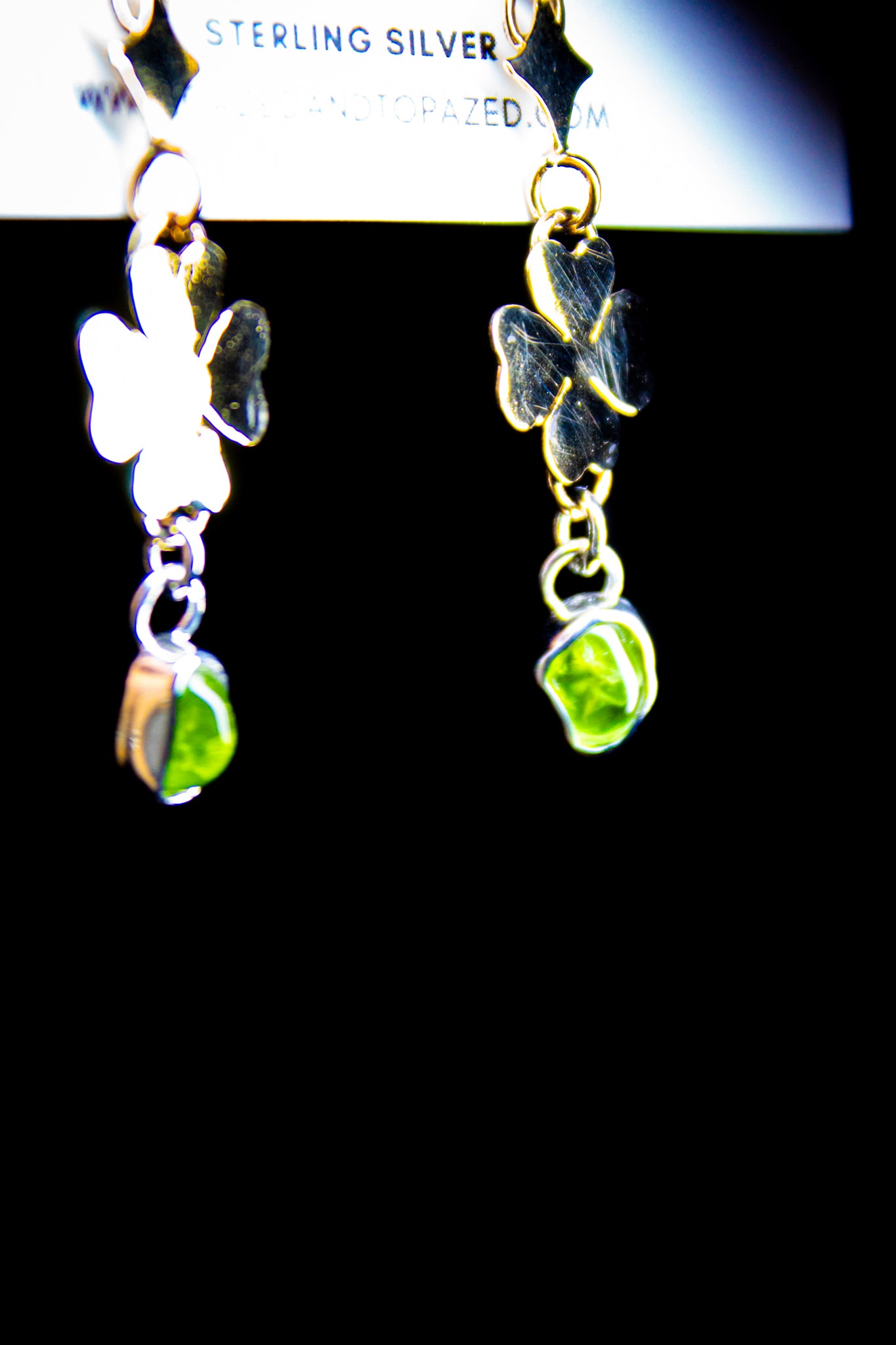 March Earring of the Month- Lucky Peridot Shamrocks