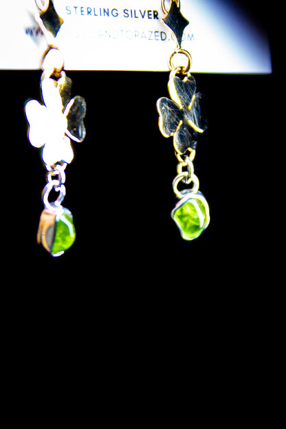 March Earring of the Month- Lucky Peridot Shamrocks
