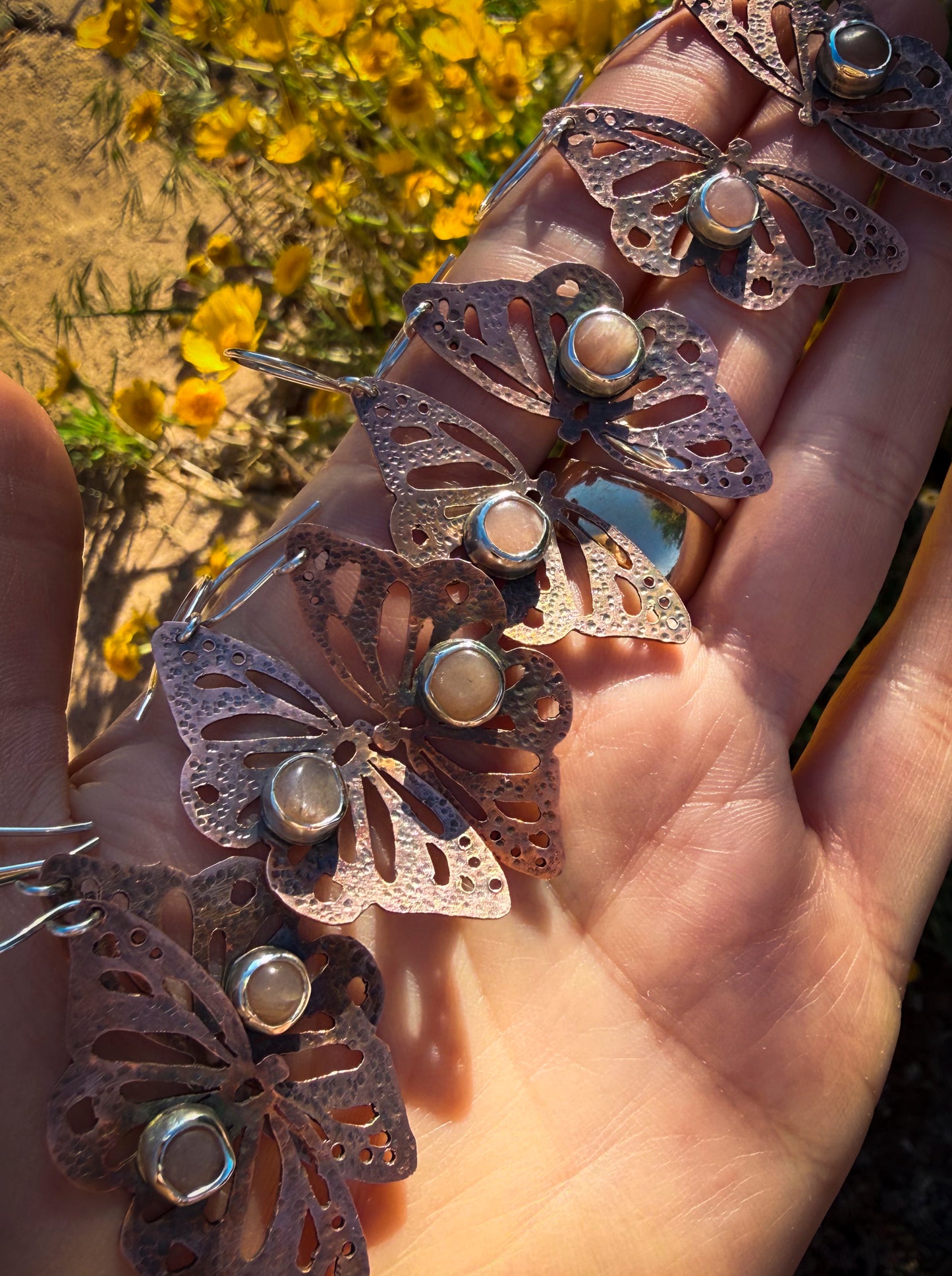 May Earring of the Month: Copper Sunstone Butterfly Earrings