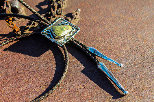 Cactus Coil Serpentine Bolo Tie