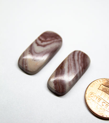 Utah Rhyolite Cabochon Pair