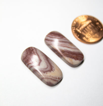 Utah Rhyolite Cabochon Pair