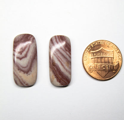 Utah Rhyolite Cabochon Pair