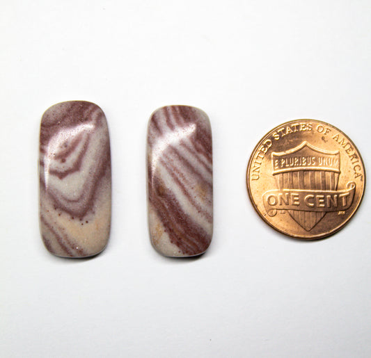 Utah Rhyolite Cabochon Pair