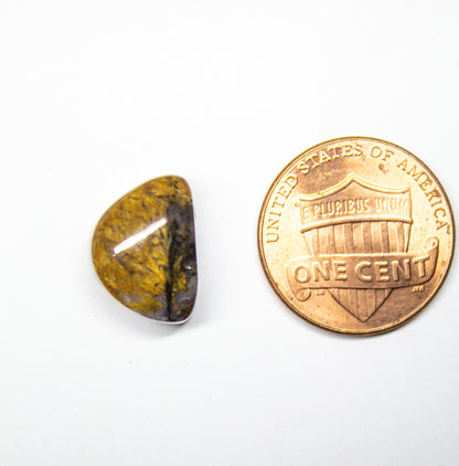 Utah Moss Agate Moon Cabochon