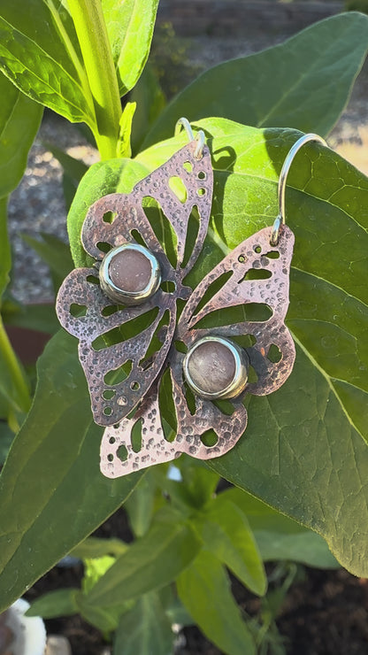 May Earring of the Month: Copper Sunstone Butterfly Earrings