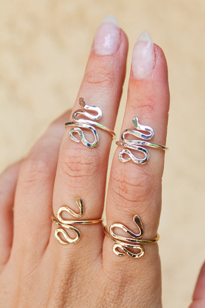 Serpent Adjustable Rings