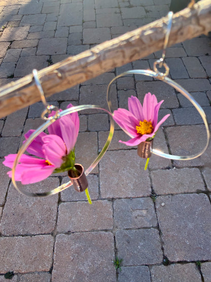 Bloom Hoops Flower Vessel Earrings