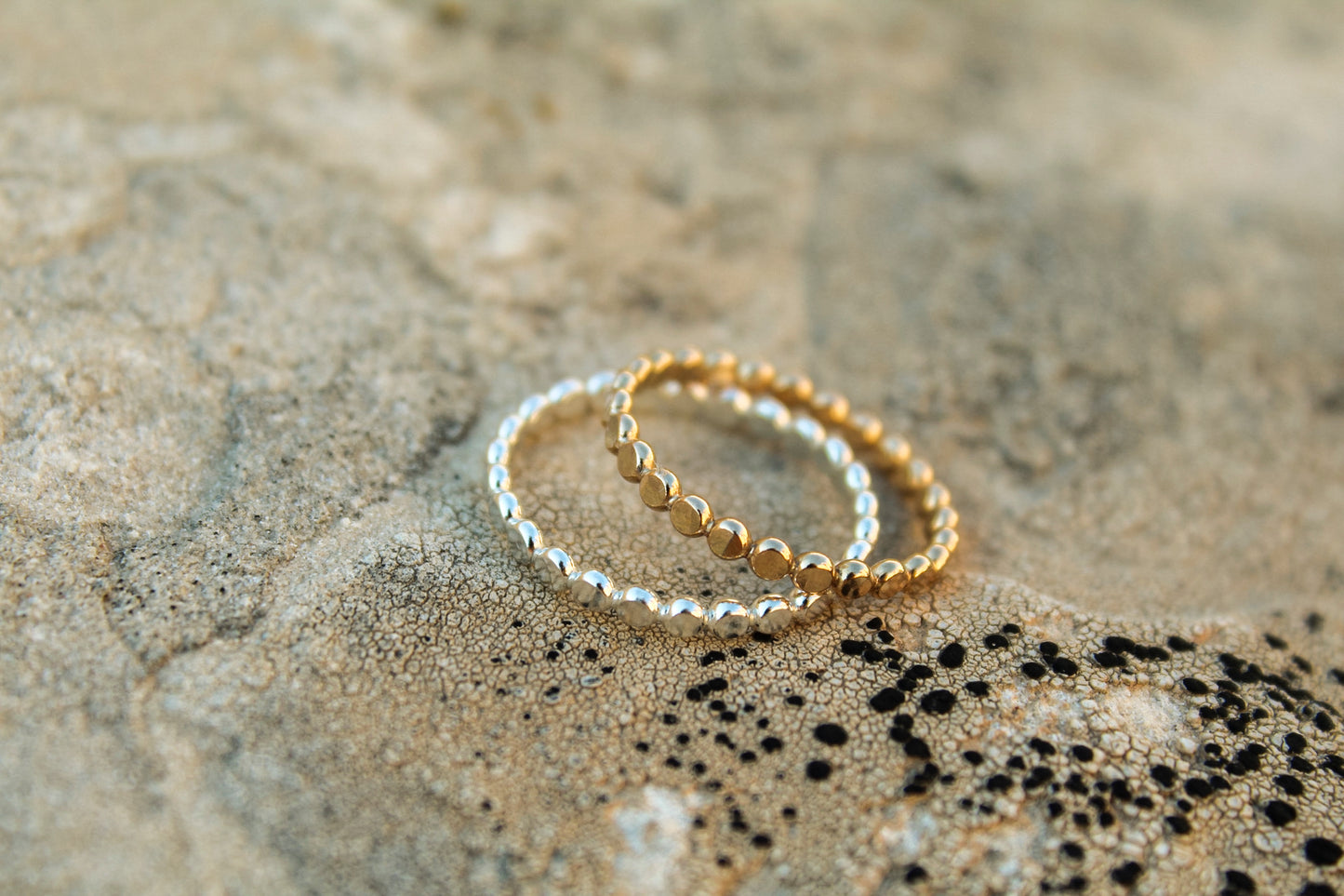 Silver and Gold Stacker Rings