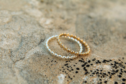 Silver and Gold Stacker Rings